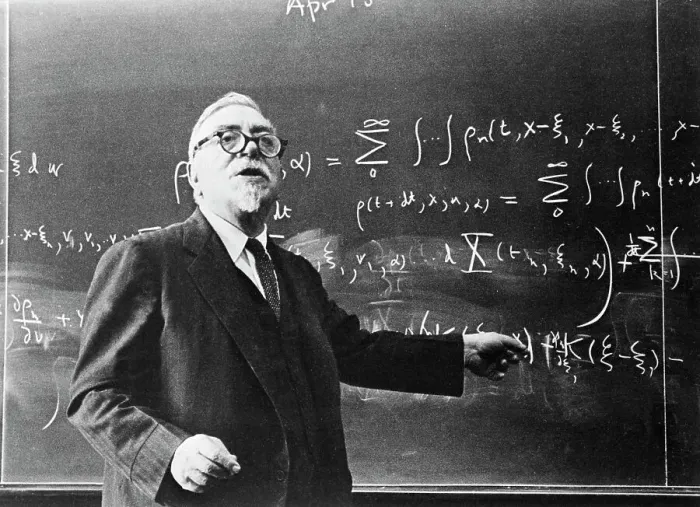 Framed Print : Dr. Norbert Wiener Standing at Blackboard Framed Print : Dr. Norbert Wiener Standing at Blackboard
