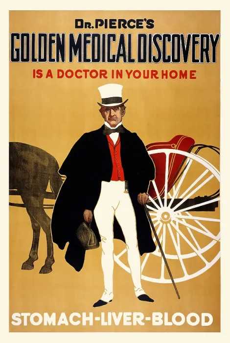Framed Print : Dr. Pierce's Golden Medical Discovery