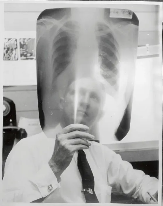 Framed Print : Dr. Robert C. Zach Looking at X-Ray Framed Print : Dr. Robert C. Zach Looking at X-Ray