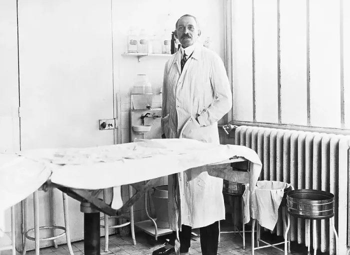 Framed Print : Dr Serge Voronoff In His Lab Framed Print : Dr Serge Voronoff In His Lab