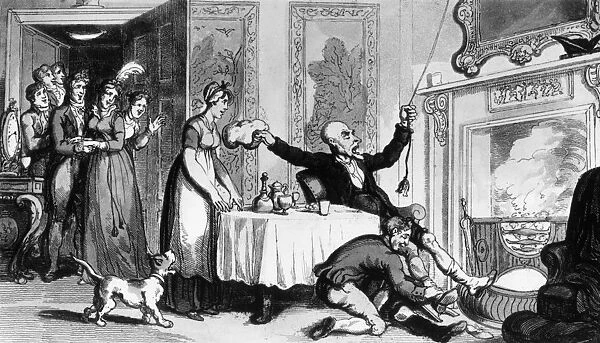 Dr Syntax. circa 1815: A scene from the famous dTours of Dr Syntaxf