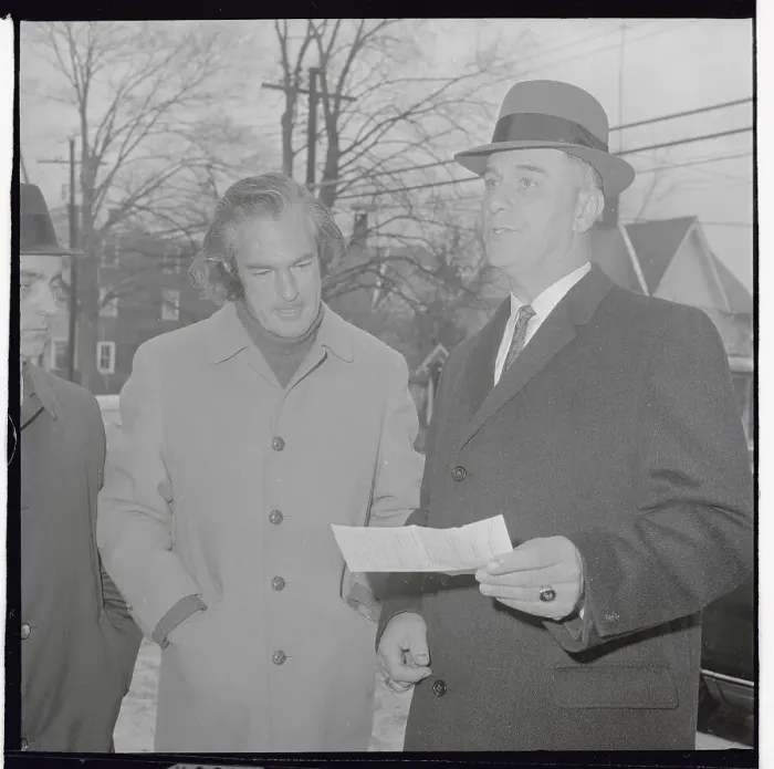 Framed Print : Dr. Timothy Leary is Arrested