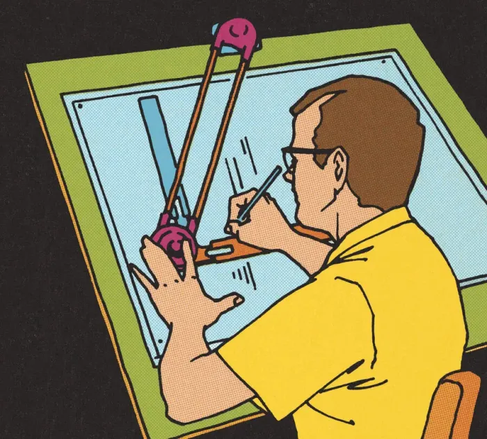 Framed Print : Draftsman Framed Print : Draftsman