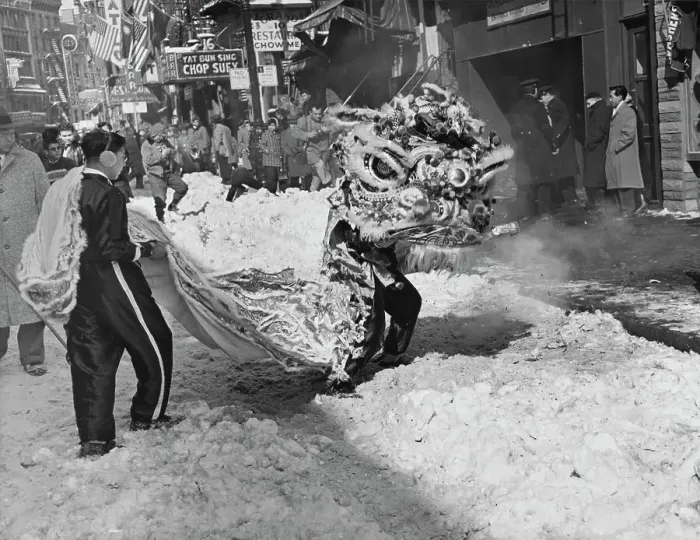 Framed Print : Dragon Dance On Mott Street Framed Print : Dragon Dance On Mott Street