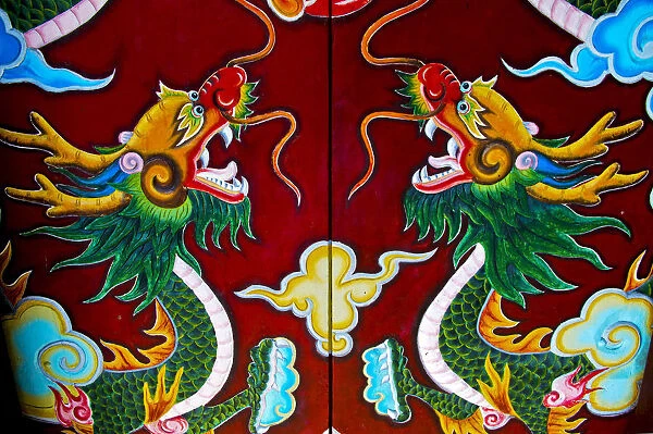 Dragon door in Hoi An, Vietnam