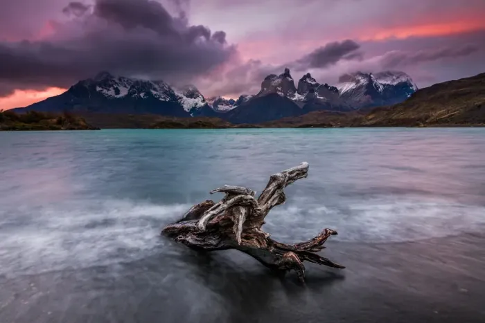 Framed Print : Dramatic dawn in Torres del Paine, Chile Framed Print : Dramatic dawn in Torres del Paine, Chile