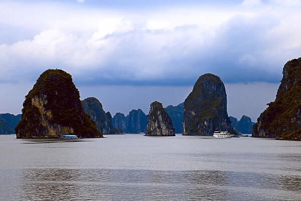 Dramatic karst formations of Halong Bay, Vietnam