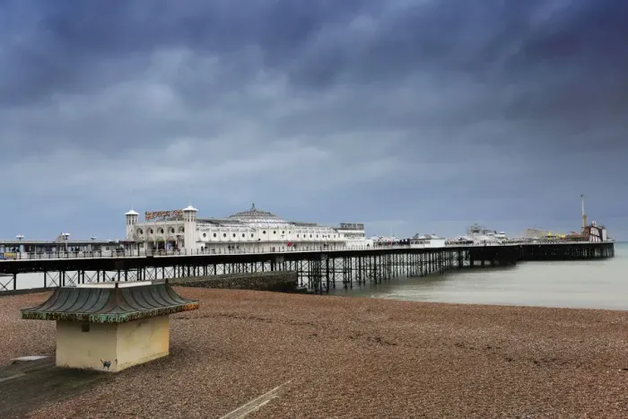 Framed Print : Dramatic skies over the Brighton Palace Pier Framed Print : Dramatic skies over the Brighton Palace Pier