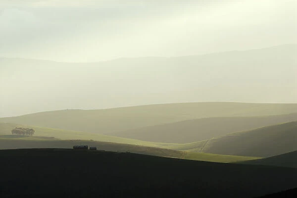 Dramatic Sky, East, Farm, Farmhouse, Fog, Greyton, Hill, Idyllic, Landscape, Majestic