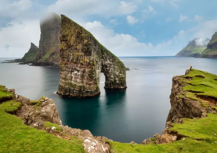 Framed Print : Drangarnir and Tindholmur rock formations, Faroe Islands Framed Print : Drangarnir and Tindholmur rock formations, Faroe Islands