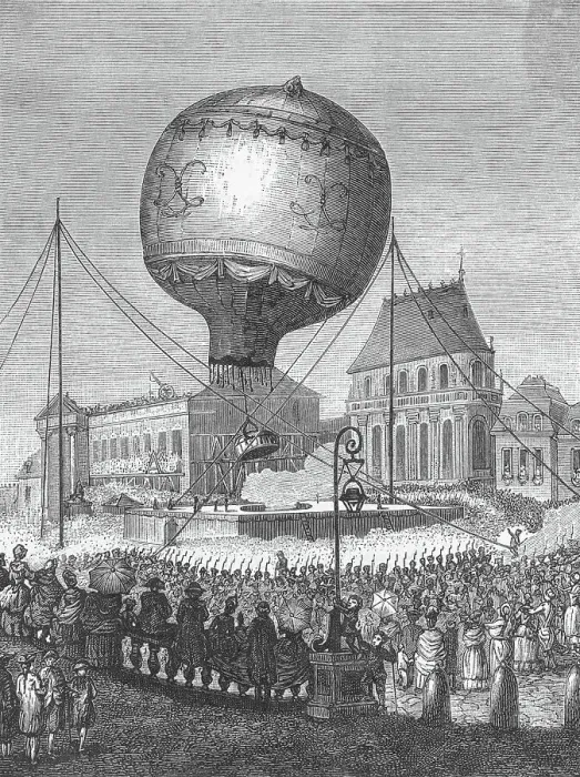 Framed Print : Drawing of Balloon Transport from Versailles Framed Print : Drawing of Balloon Transport from Versailles