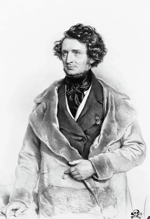 Framed Print : Drawing of Composer Hector Berlioz Framed Print : Drawing of Composer Hector Berlioz