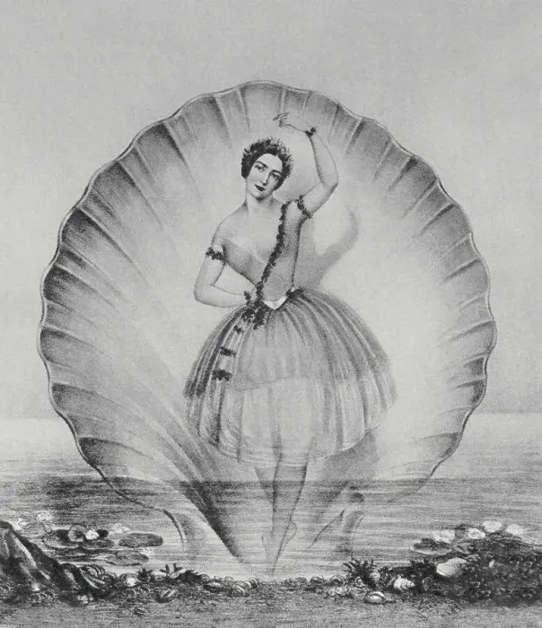 Framed Print : Drawing Depicting Ballerina on Beautiful Setting Framed Print : Drawing Depicting Ballerina on Beautiful Setting