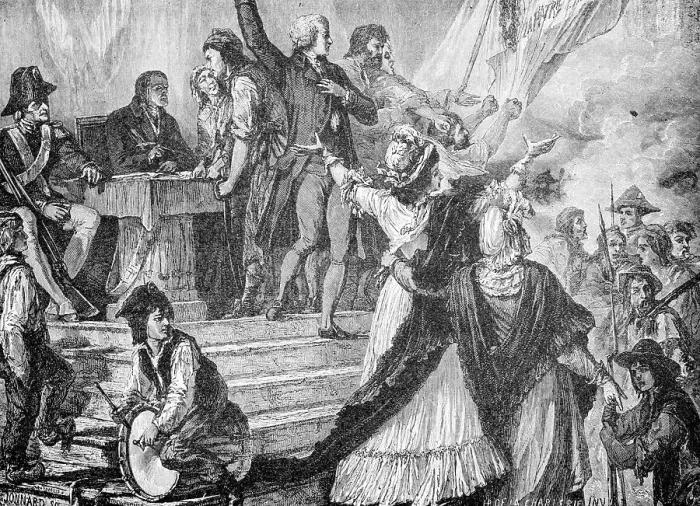 Framed Print : Drawing Depicting Recruiting Station for French Revolutionaries Framed Print : Drawing Depicting Recruiting Station for French Revolutionaries