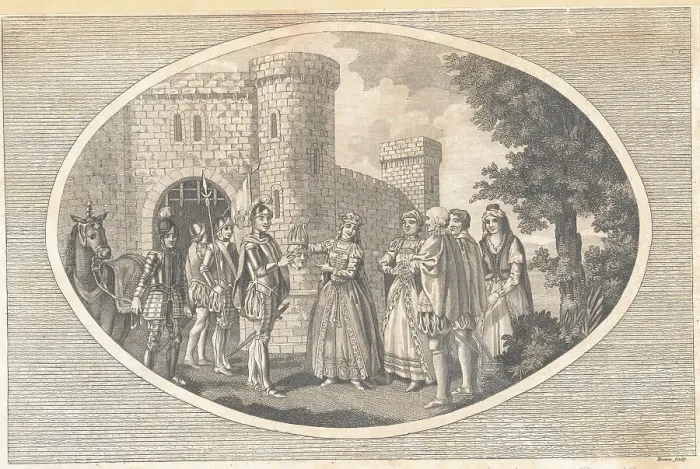 Framed Print : Drawing of Queen Margaret Mocking Dismembered Head of Duke of York Framed Print : Drawing of Queen Margaret Mocking Dismembered Head of Duke of York