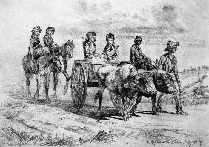 Framed Print : Drawing Of Southern Family Framed Print : Drawing Of Southern Family