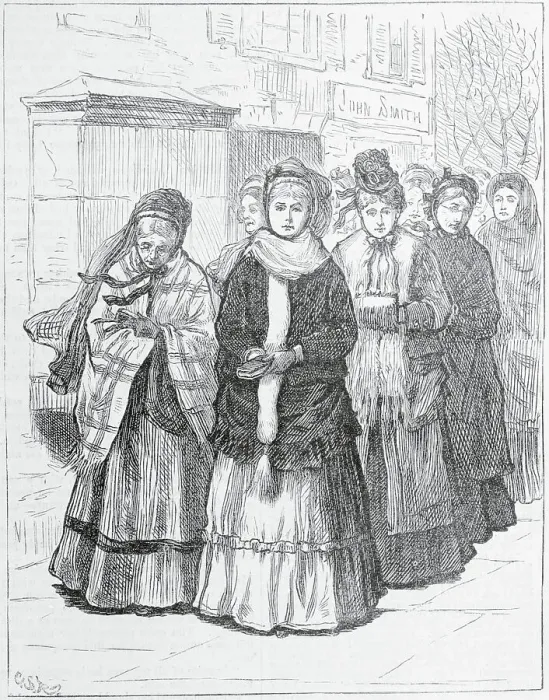 Framed Print : Drawing of Women Crusaders Marching in Street Framed Print : Drawing of Women Crusaders Marching in Street