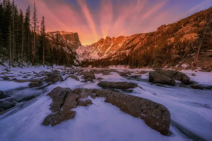 Framed Print : Dream Lake Dawn Framed Print : Dream Lake Dawn