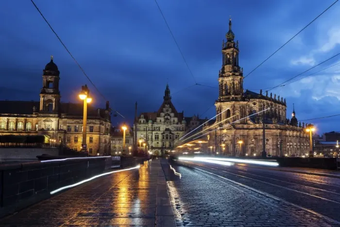 Framed Print : Dresden architecture at sunset Framed Print : Dresden architecture at sunset