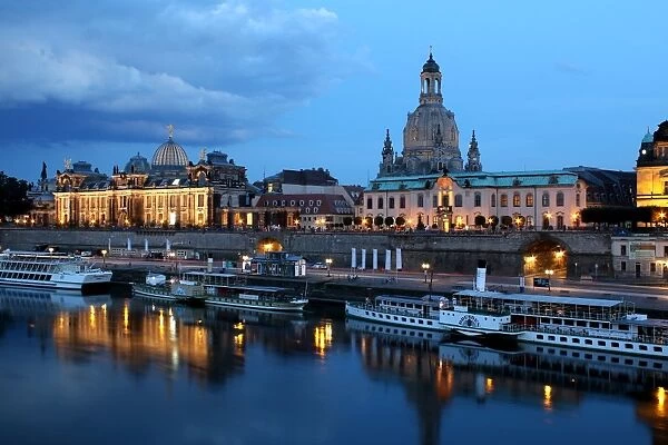 Dresden on the Elbe river
