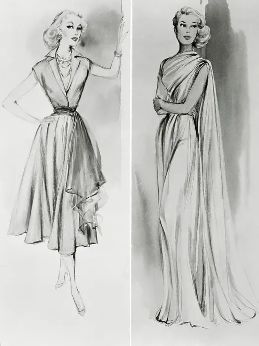 Framed Print : Dress Designs for Grace Kelly Framed Print : Dress Designs for Grace Kelly