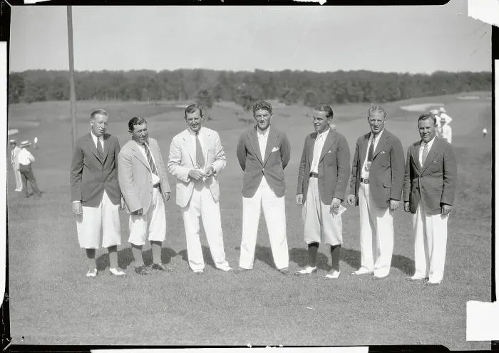 Framed Print : Well Dressed Players in National Open Golf Tournament Framed Print : Well Dressed Players in National Open Golf Tournament