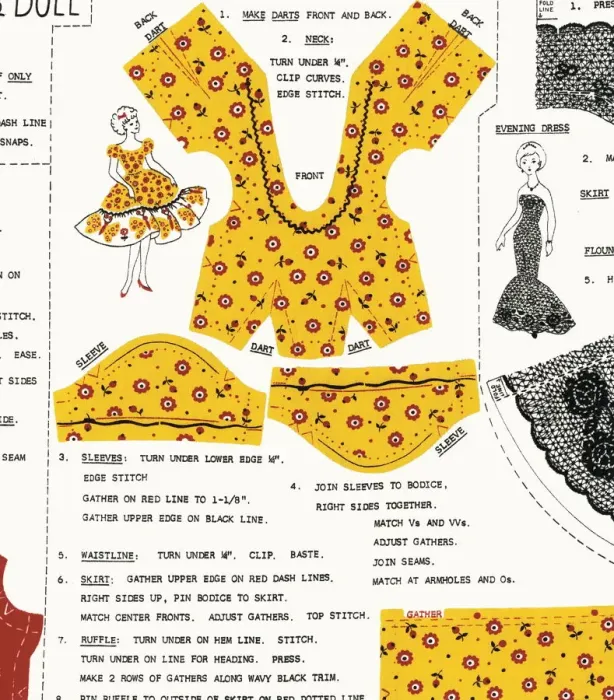 Framed Print : Dressmakers pattern Framed Print : Dressmakers pattern
