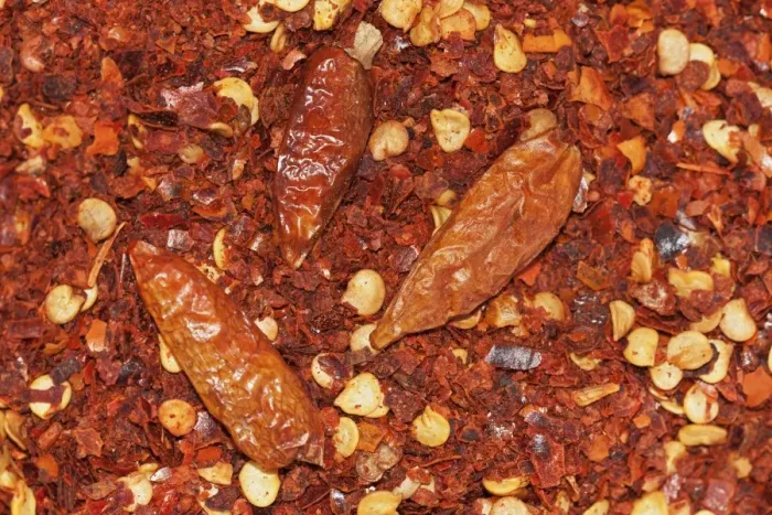Framed Print : Dried cracked hot chili, organic quality Framed Print : Dried cracked hot chili, organic quality
