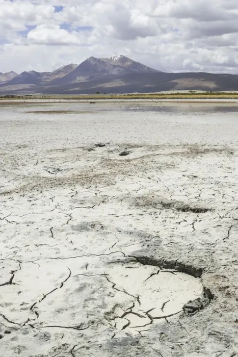 Framed Print : An almost dried up salt lake, Putre, Arica and Parinacota Region, Chile Framed Print : An almost dried up salt lake, Putre, Arica and Parinacota Region, Chile