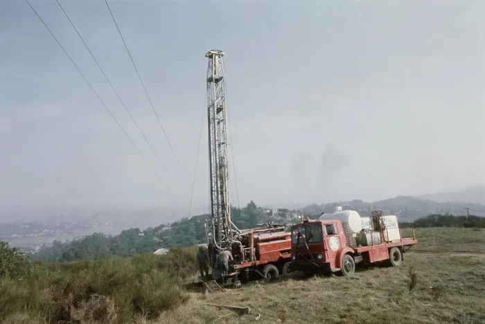 Framed Print : Drilling For Water Framed Print : Drilling For Water