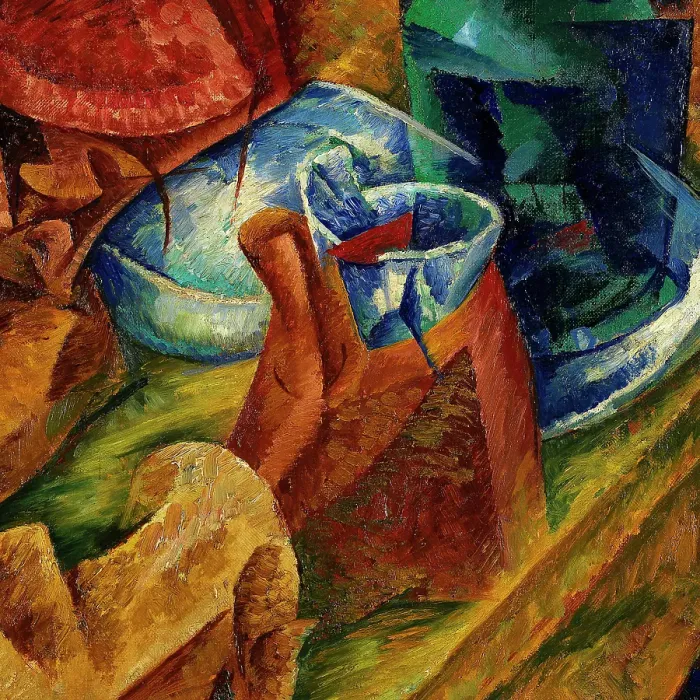 Framed Print : The Drinker, by Umberto Boccioni, 1914, 20th Century, oil on canvas, 87.5 x 87.5 cm Framed Print : The Drinker, by Umberto Boccioni, 1914, 20th Century, oil on canvas, 87.5 x 87.5 cm