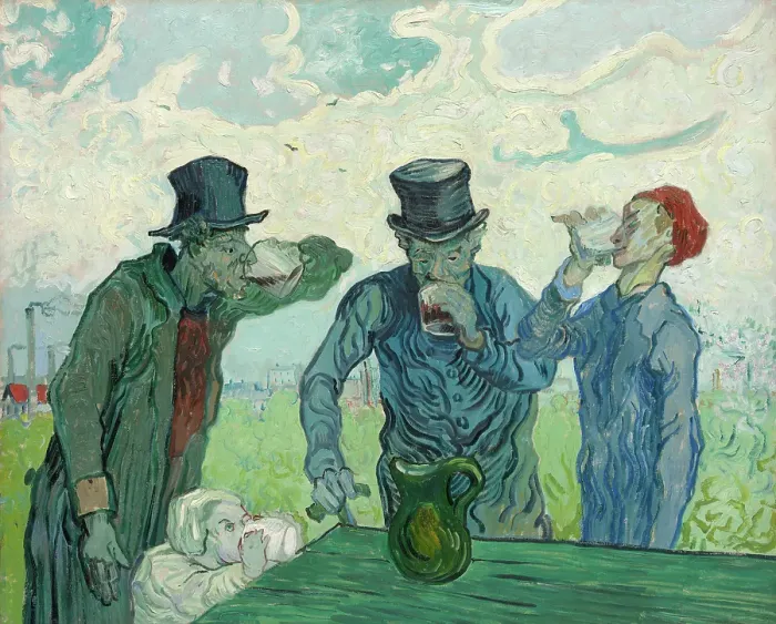 Framed Print : The Drinkers Framed Print : The Drinkers