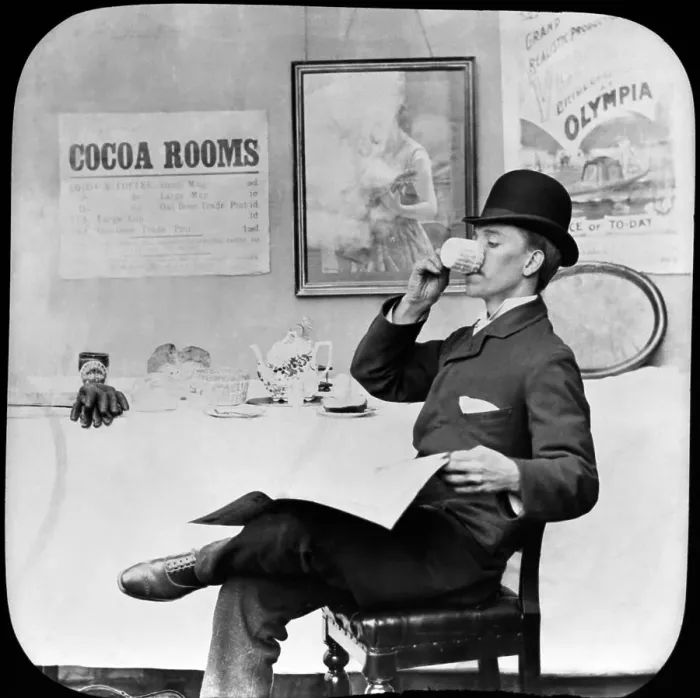 Framed Print : Drinking Cocoa Framed Print : Drinking Cocoa