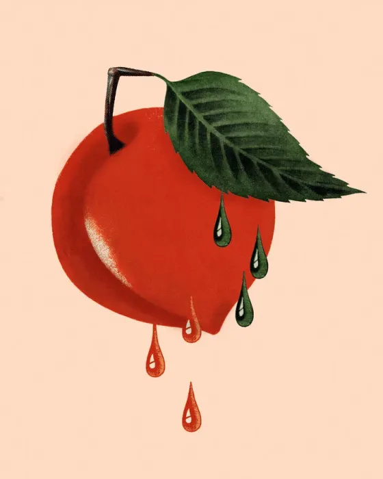Framed Print : Dripping Cherry
