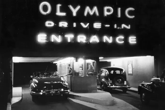 Framed Print : Drive-In Cinema Framed Print : Drive-In Cinema