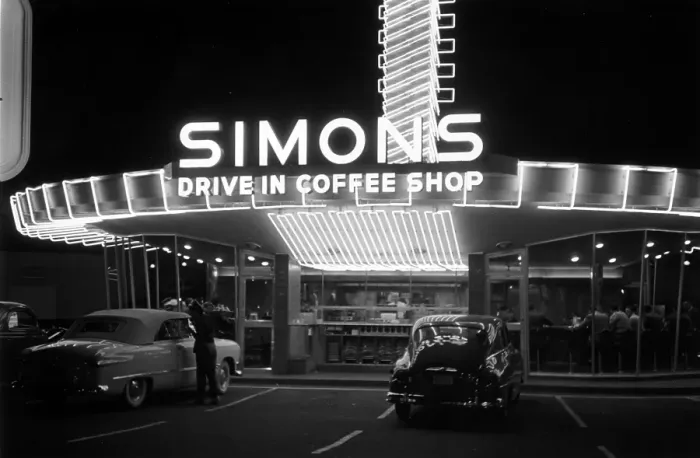 Framed Print : Drive-In Coffee Shop Framed Print : Drive-In Coffee Shop
