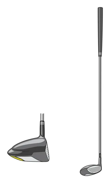 Framed Print : Driver, full length and clubhead Framed Print : Driver, full length and clubhead