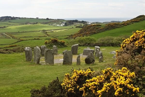 Drombeg Stone Circle, Megalithic culture, Glandore, Republic of Ireland, British Isles, Europe