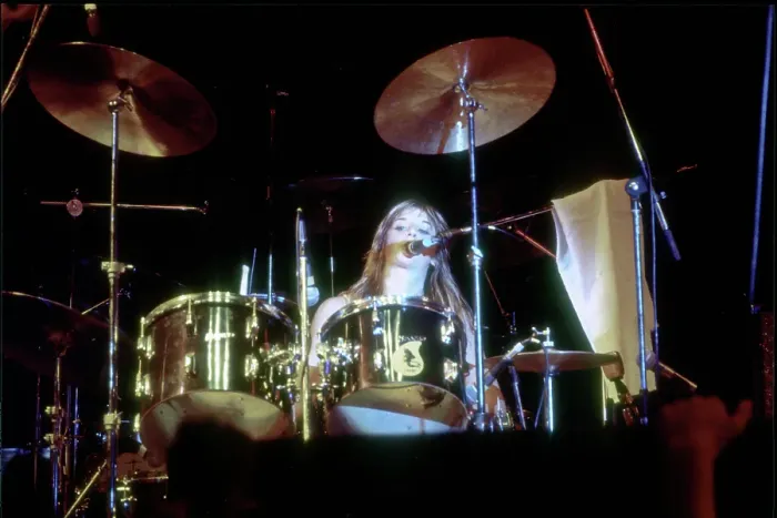 Framed Print : Drummer Sandy West of the rock band The Runaways Framed Print : Drummer Sandy West of the rock band The Runaways