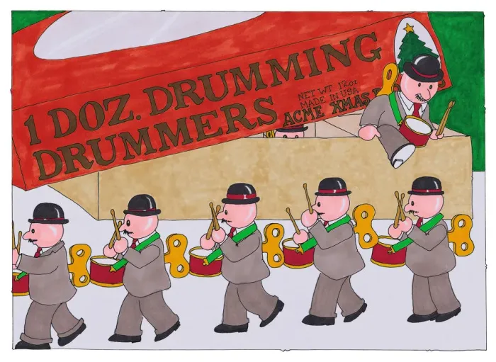 Framed Print : Twelve Drummers Drumming Framed Print : Twelve Drummers Drumming