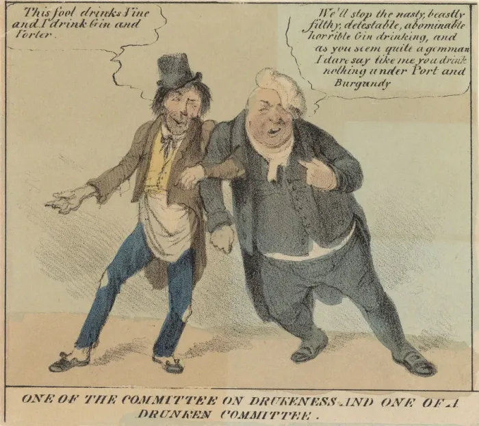 Framed Print : Drunks. Cartoon titled One of the committee on drunkeness
