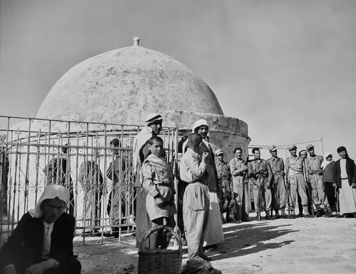Framed Print : Druze Soldiers Visiting Shrine Framed Print : Druze Soldiers Visiting Shrine