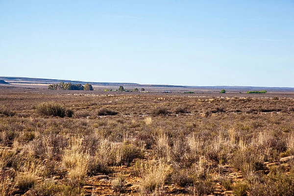The dry and arid landscape in the Northern Cape South Africa