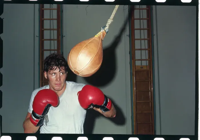 Framed Print : Duane Bobick Punching Bags Framed Print : Duane Bobick Punching Bags