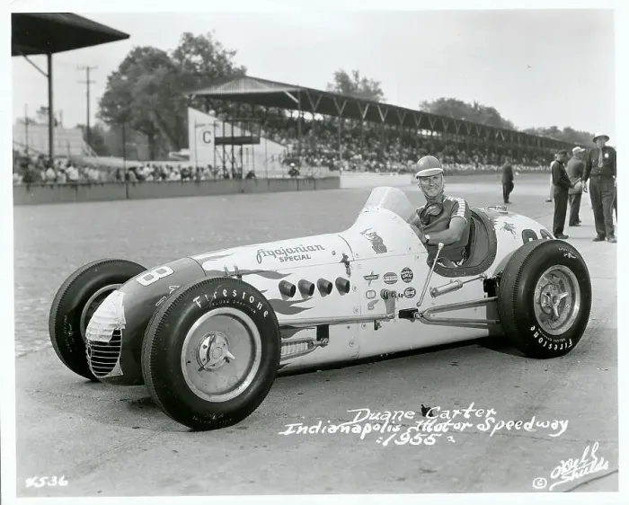 Framed Print : Duane Carter in Car at Indianapolis Motor Speedway Framed Print : Duane Carter in Car at Indianapolis Motor Speedway