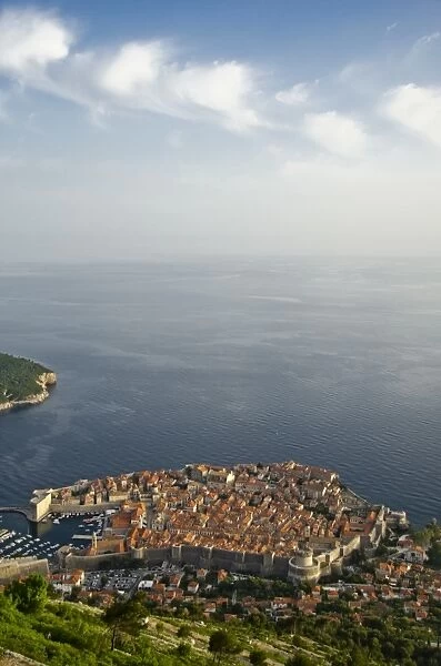 Dubrovnik. Beautiful view of old town from srdj