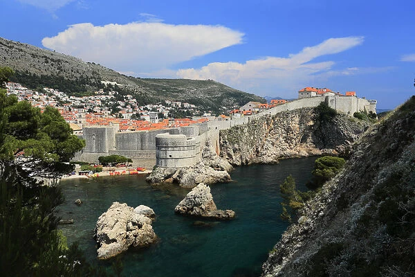 Dubrovnik. Summer view over Fort Bokar, Dubrovnik