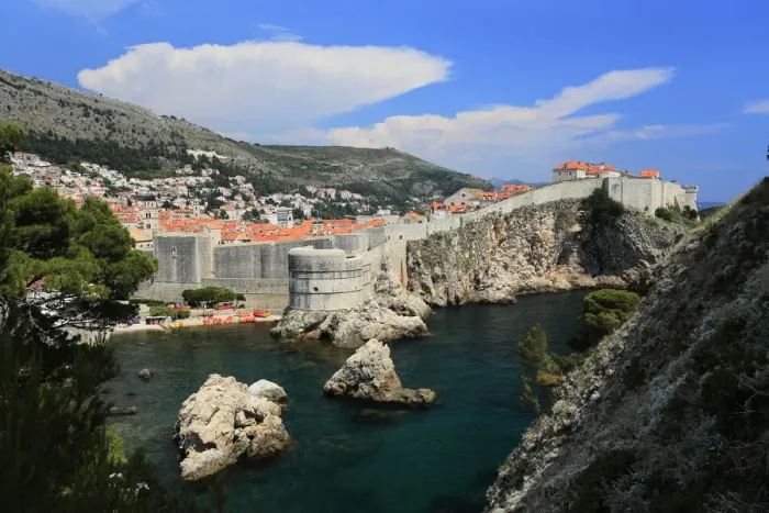 Framed Print : Dubrovnik. Summer view over Fort Bokar, Dubrovnik