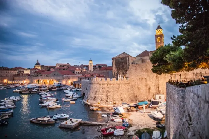 Framed Print : Dubrovnik harbour Framed Print : Dubrovnik harbour