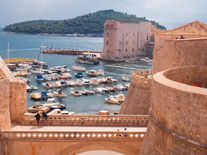 Framed Print : Dubrovnik, Port and Lokrum island Framed Print : Dubrovnik, Port and Lokrum island